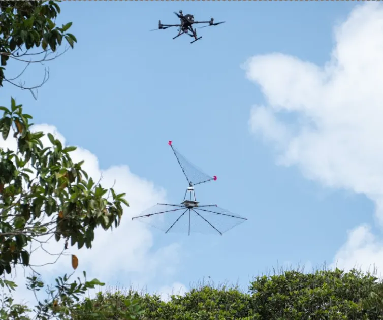 XPRIZE Rainforest competition drone Drone used by the ETHBiodivX team in the XPRIZE Rainforest competition in Brazil